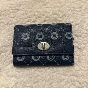 Stylish Navy Blue Patterned Wallet